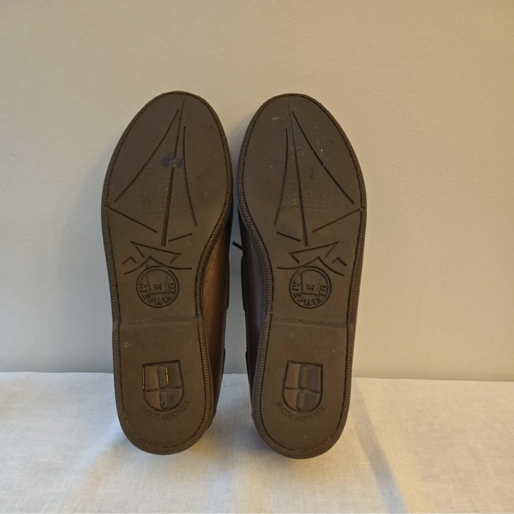 Mephisto Spinnaker Air Relax Men's Boat Shoes Size 13 M Leather Brown Loafer